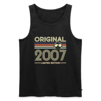 2007 - Men's Premium Organic Tank Top - black - Front - Michal (187cm)