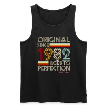 1982 - Débardeur bio Premium Homme - noir - Devant - Michal (187cm)
