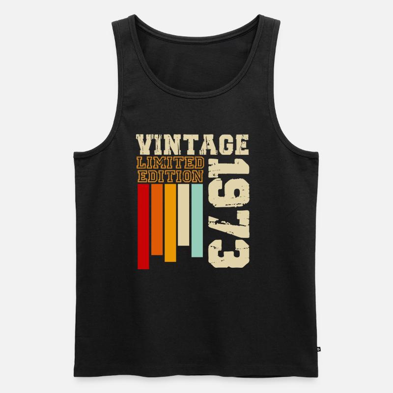 1973 - Männer Premium Bio Tank Top - Schwarz