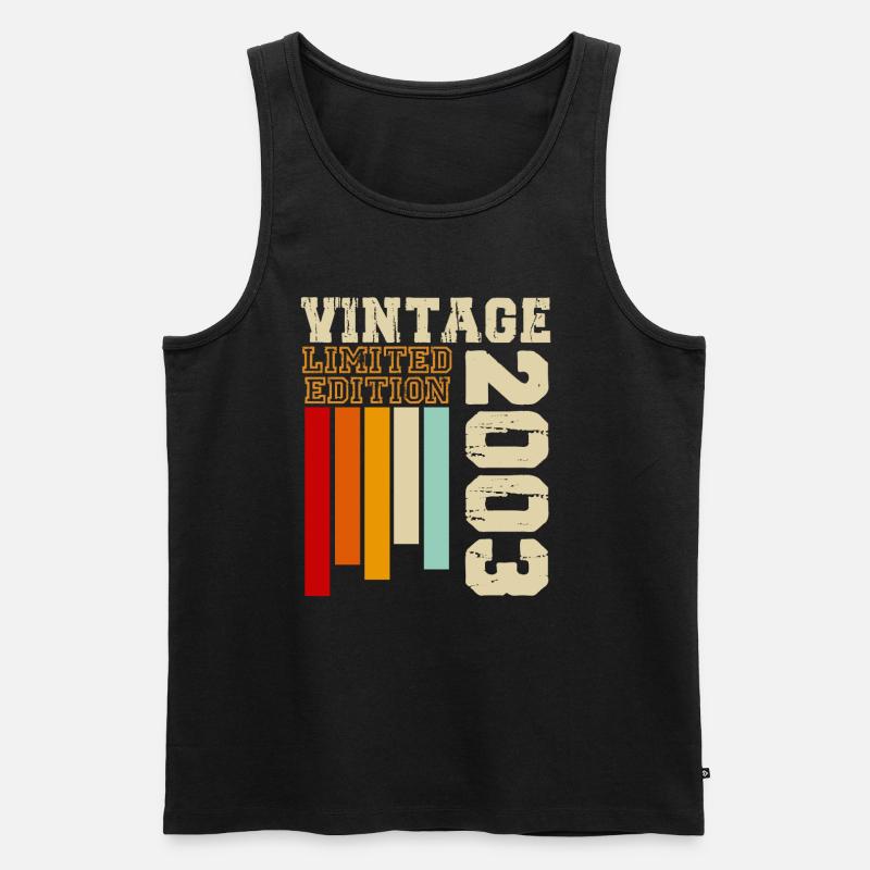 2003 - Männer Premium Bio Tank Top - Schwarz