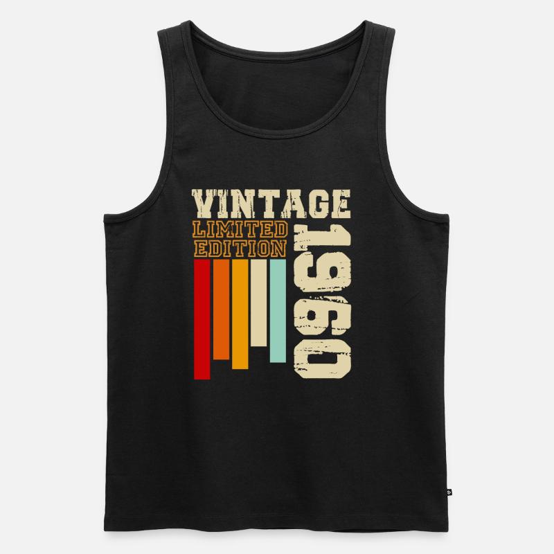 1960 - Männer Premium Bio Tank Top - Schwarz