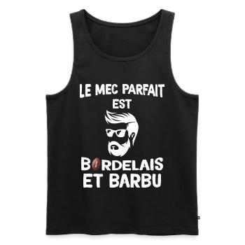 Mec Parfait De Bordeaux - Débardeur bio Premium Homme - noir - Devant - Michal (187cm)