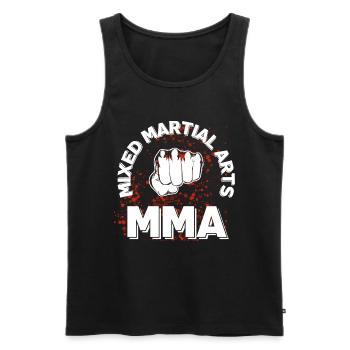 MMA Mixed Martial Arts Geschenk - Männer Premium Bio Tank Top - Schwarz - Vorne - Michal (187cm)