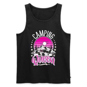 Camping Queen Camper Camping Grandma - Men's Premium Organic Tank Top - black - Front - AI Model Male 178 light (178cm)