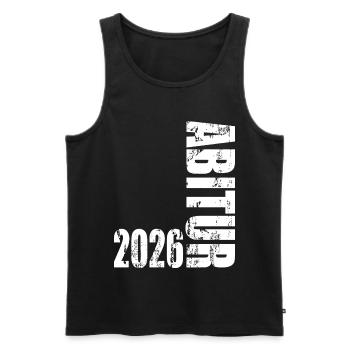 Abitur 2026 - Männer Premium Bio Tank Top - Schwarz - Vorne - AI Model Male 178 light (178cm)