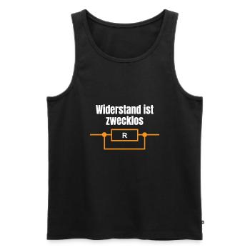 Electronics Technician Electrician Electricity Volt Watt Ohm - Men's Premium Organic Tank Top - black - Front - Michal (187cm)