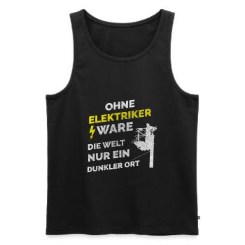 Electronics Technician Electrician Electricity Volt Watt Ohm - Men's Premium Organic Tank Top - black - Front - Michal (187cm)