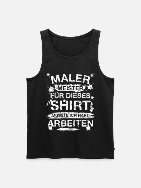 Maler Malermeister Handwerker Geschenk - Männer Premium Bio Tank Top - Schwarz