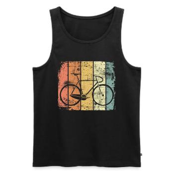 Racer - Men's Premium Organic Tank Top - black - Front - AI Model Male 178 light (178cm)