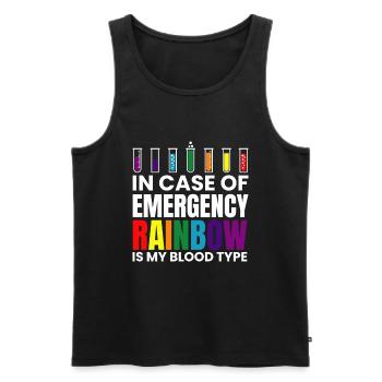 LGBT Pride Gay Lesbians Contre l'homophobie Sexisme - Débardeur bio Premium Homme - noir - Devant - Michal (187cm)