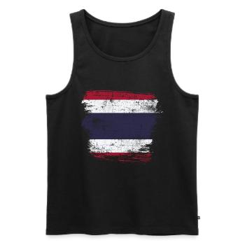 Thaïlande - Débardeur bio Premium Homme - noir - Devant - Michal (187cm)