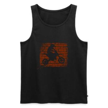 Motocross - Men's Premium Organic Tank Top - black - Front - Michal (187cm)