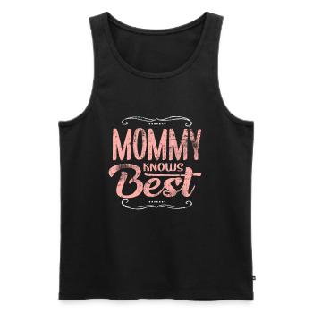 maman - Débardeur bio Premium Homme - noir - Devant - AI Model Male 178 light (178cm)