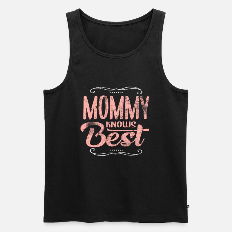 Mama - Männer Premium Bio Tank Top - Schwarz