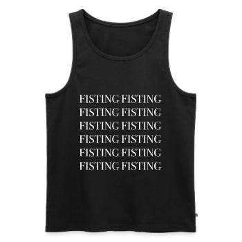 Fisting Anal Sex - Männer Premium Bio Tank Top - Schwarz - Vorne - AI Model Male 178 light (178cm)