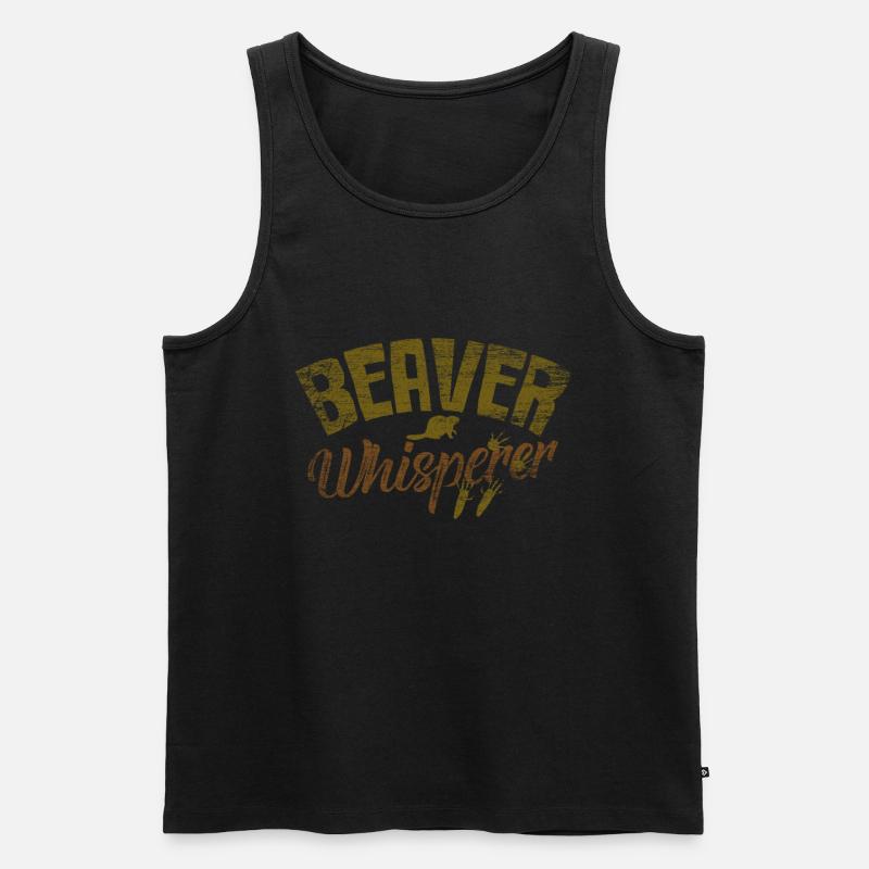 Biber - Männer Premium Bio Tank Top - Schwarz