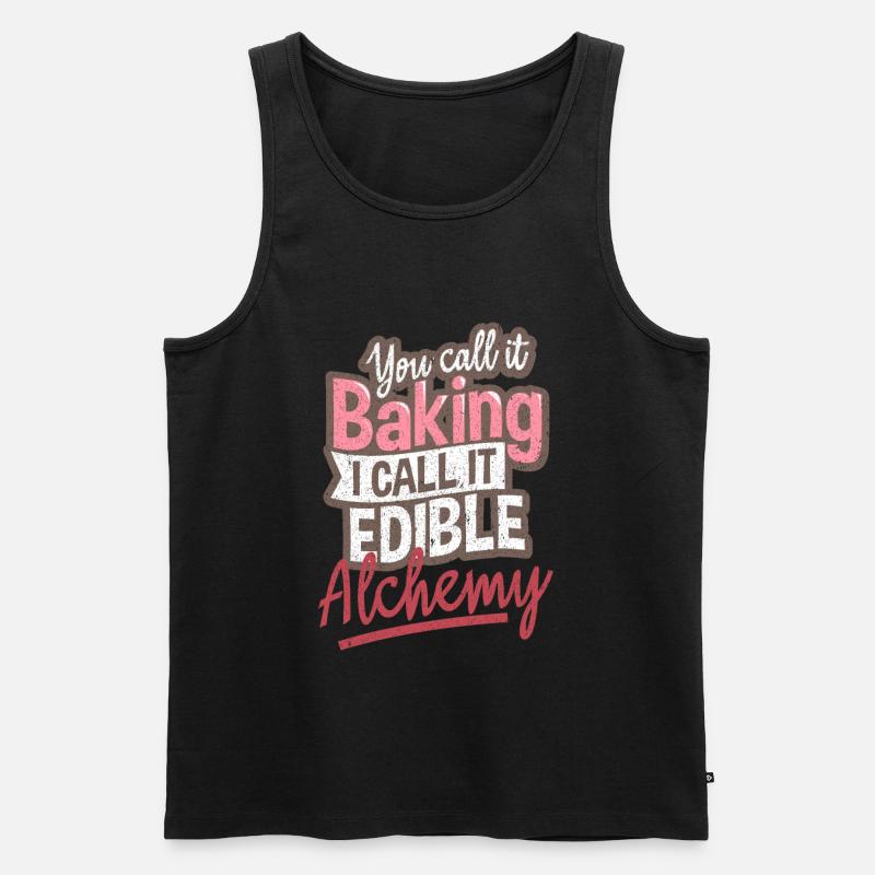 Bäcker backen - Männer Premium Bio Tank Top - Schwarz