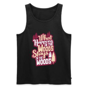 lumberjack - Men's Premium Organic Tank Top - black - Front - Michal (187cm)