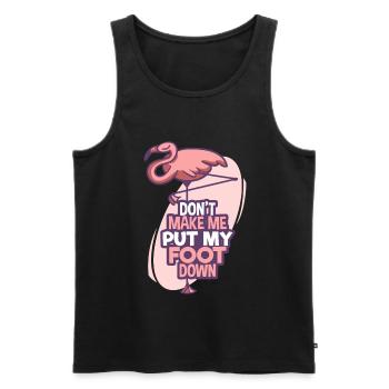 Flamingo - Débardeur bio Premium Homme - noir - Devant - Michal (187cm)