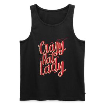 Ratten Frau - Männer Premium Bio Tank Top - Schwarz - Vorne - Michal (187cm)