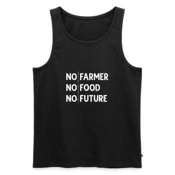 Landwirt - Männer Premium Bio Tank Top - Schwarz - Vorne - Michal (187cm)