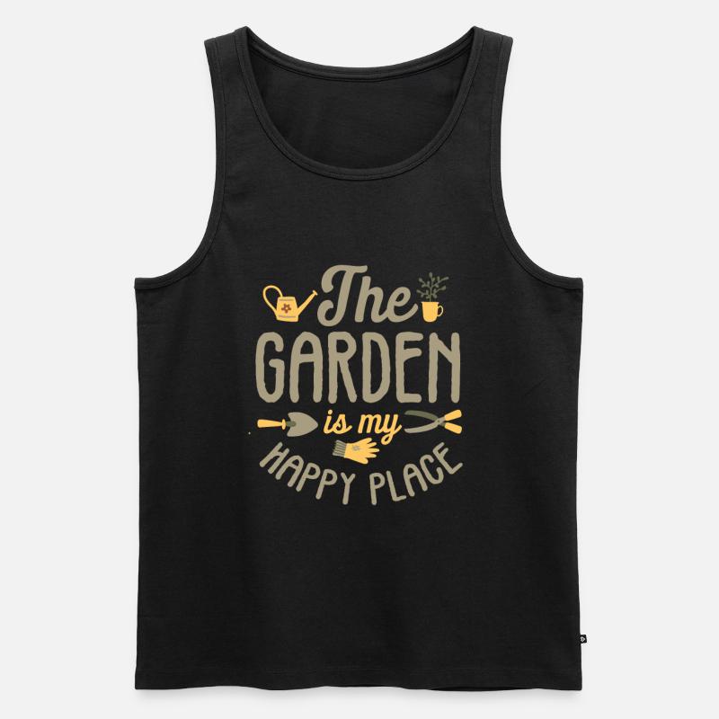 Garten Gärtner - Männer Premium Bio Tank Top - Schwarz