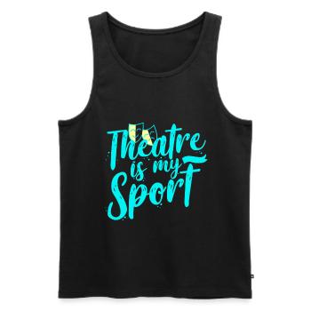 Theater actor - Men's Premium Organic Tank Top - black - Front - Michal (187cm)