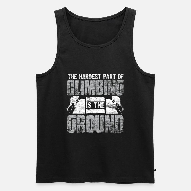 Klettern Kletterer - Männer Premium Bio Tank Top - Schwarz