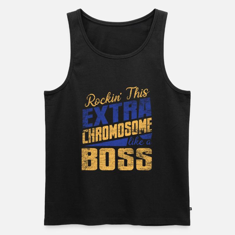 Down Syndrom - Männer Premium Bio Tank Top - Schwarz