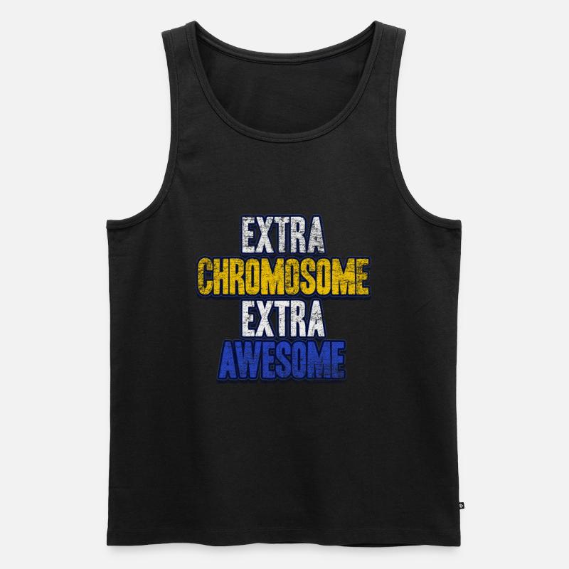 Down Syndrom - Männer Premium Bio Tank Top - Schwarz