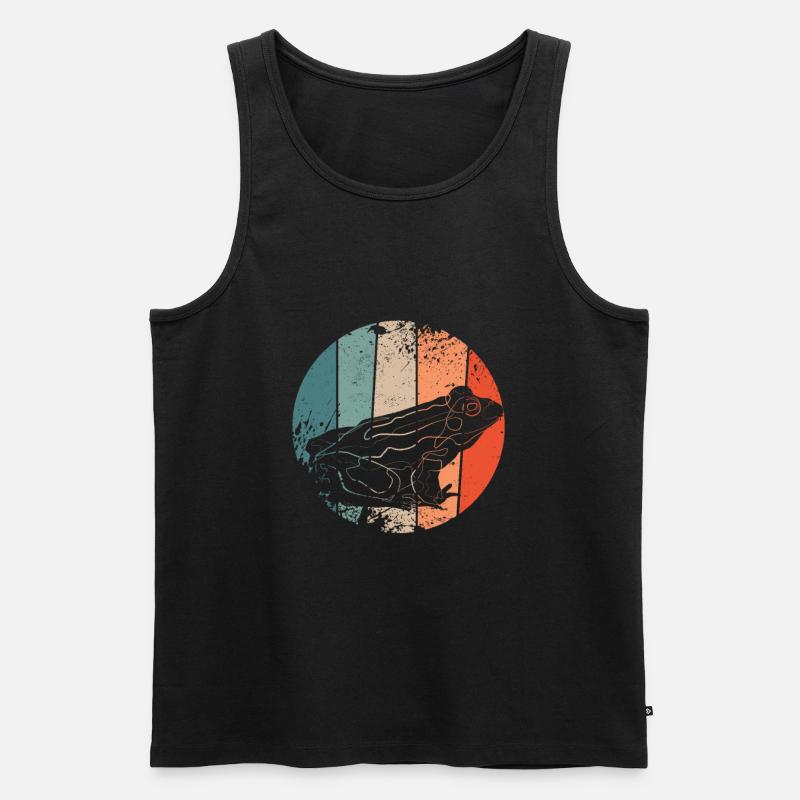 Frosch - Männer Premium Bio Tank Top - Schwarz