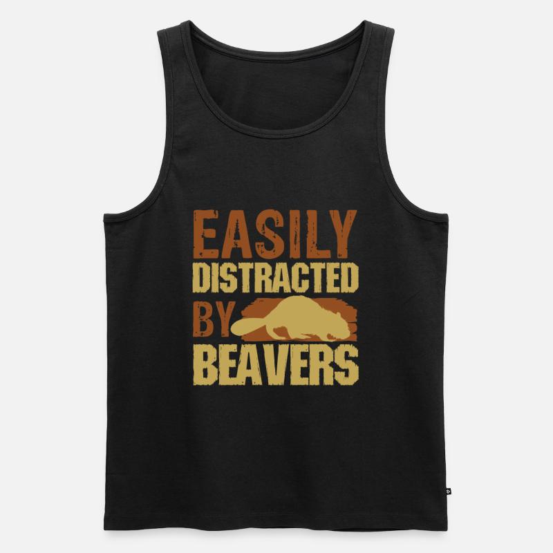 Biber - Männer Premium Bio Tank Top - Schwarz