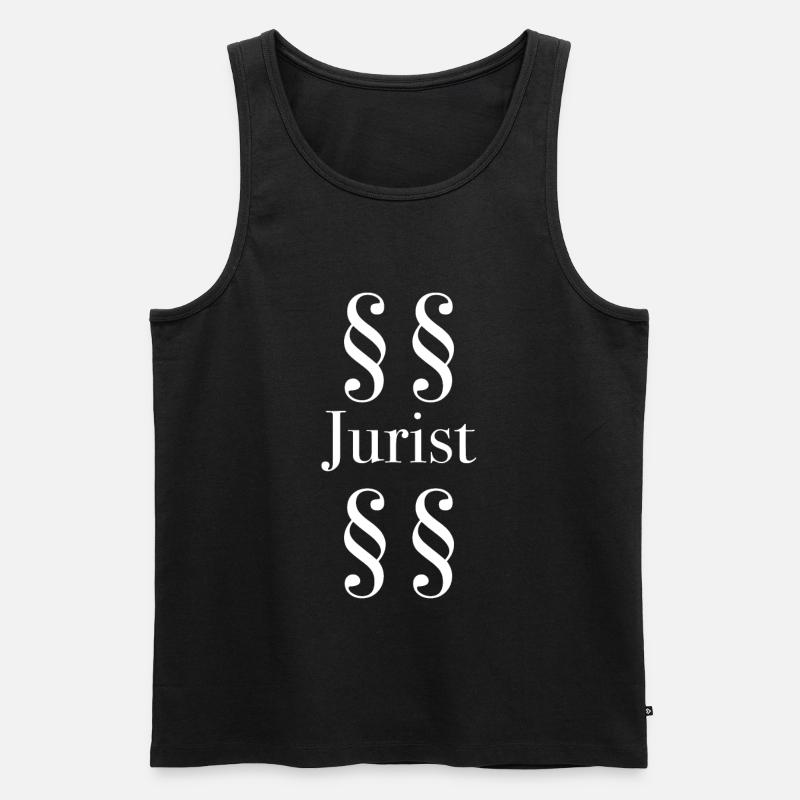 jurist - Männer Premium Bio Tank Top - Schwarz