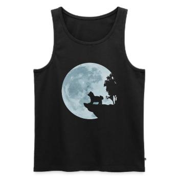 Bolonka Zwetna Bolonki chien Bichon Moon cadeau - Débardeur bio Premium Homme - noir - Devant - Michal (187cm)