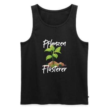 Pflanzen Flüsterer Pflanze Gewächs Garten Geschenk - Männer Premium Bio Tank Top - Schwarz - Vorne - Michal (187cm)
