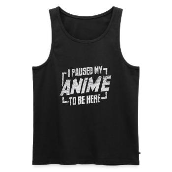 Anime - Men's Premium Organic Tank Top - black - Front - AI Model Male 178 light (178cm)