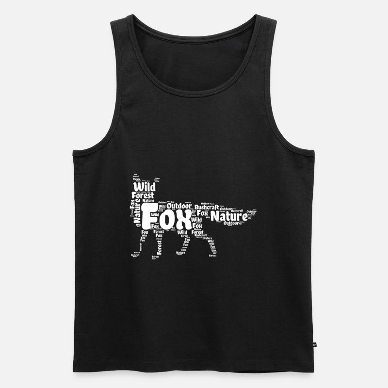 Fuchs - Männer Premium Bio Tank Top - Schwarz