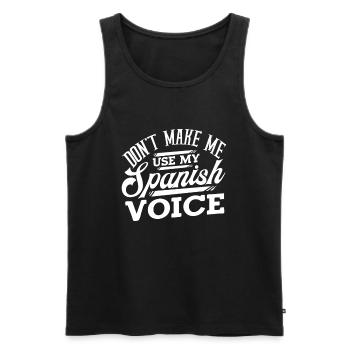 Spanien Spanisch - Männer Premium Bio Tank Top - Schwarz - Vorne - Michal (187cm)