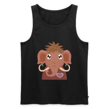 Mammut - Männer Premium Bio Tank Top - Schwarz - Vorne - AI Model Male 178 light (178cm)