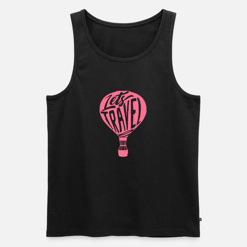 Reisen Reise - Männer Premium Bio Tank Top - Schwarz
