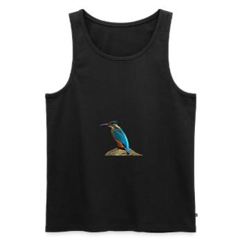 Enfants cadeau oiseau - Débardeur bio Premium Homme - noir - Devant - Michal (187cm)