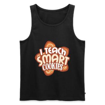 Teacher school - Men's Premium Organic Tank Top - black - Front - Michal (187cm)