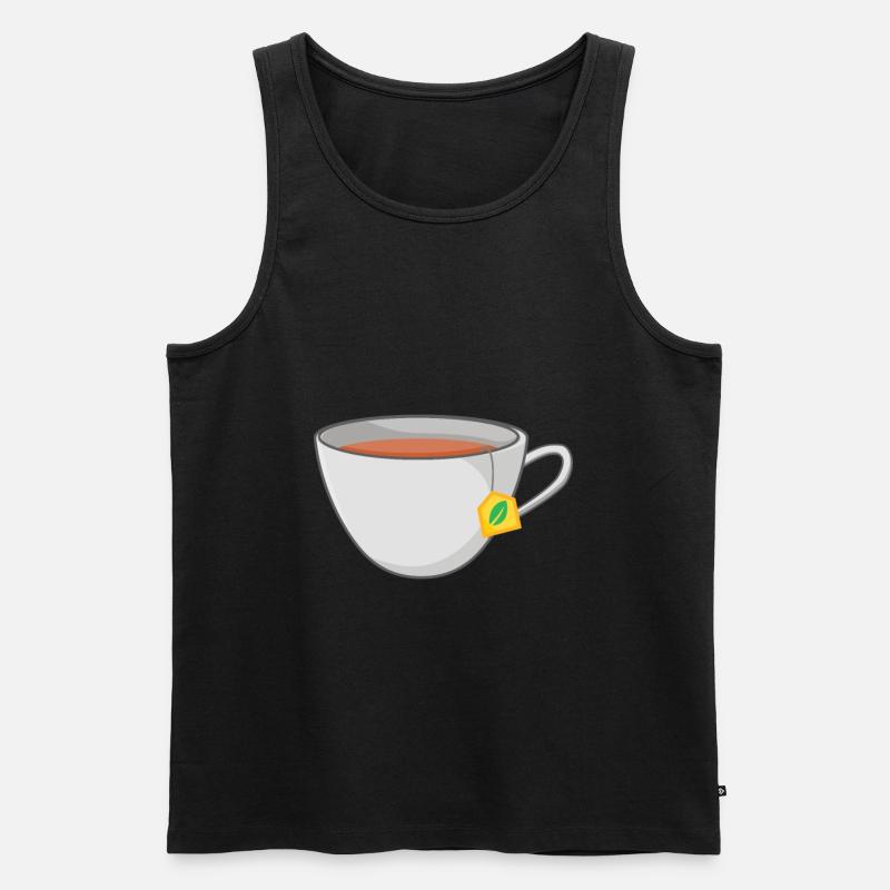 Tee - Männer Premium Bio Tank Top - Schwarz