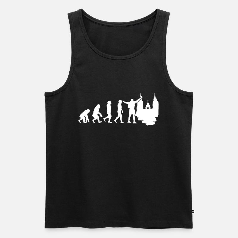 Santiago Pilgrim Evolution - Men's Premium Organic Tank Top - black
