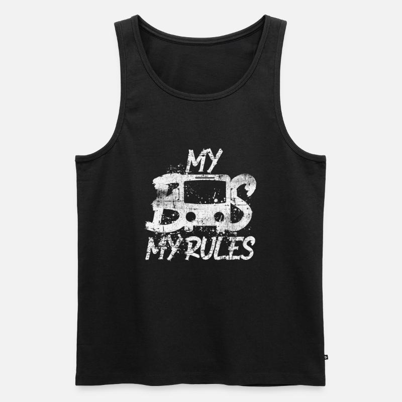 Busfahrer Bus - Männer Premium Bio Tank Top - Schwarz