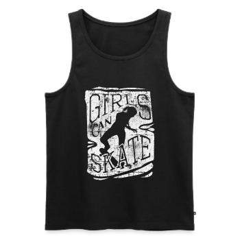 Skater Girl Skateboard Girl - Débardeur bio Premium Homme - noir - Devant - AI Model Male 178 light (178cm)