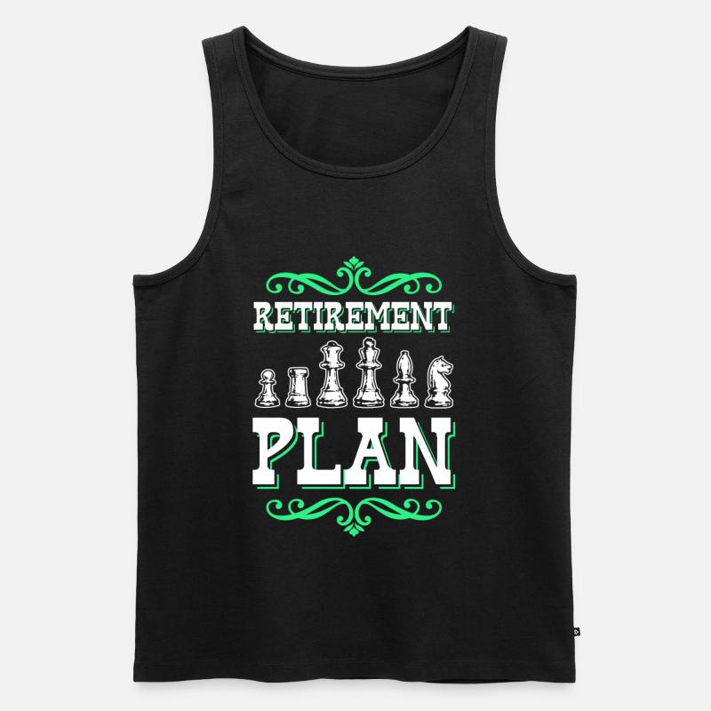 Schach Plan - Männer Premium Bio Tank Top - Schwarz