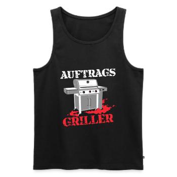Auftragsgriller - Männer Premium Bio Tank Top - Schwarz - Vorne - Michal (187cm)