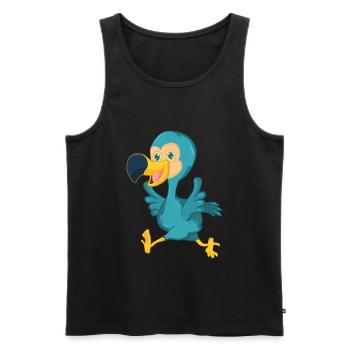 Dodo Vogel - Männer Premium Bio Tank Top - Schwarz - Vorne - AI Model Male 178 light (178cm)