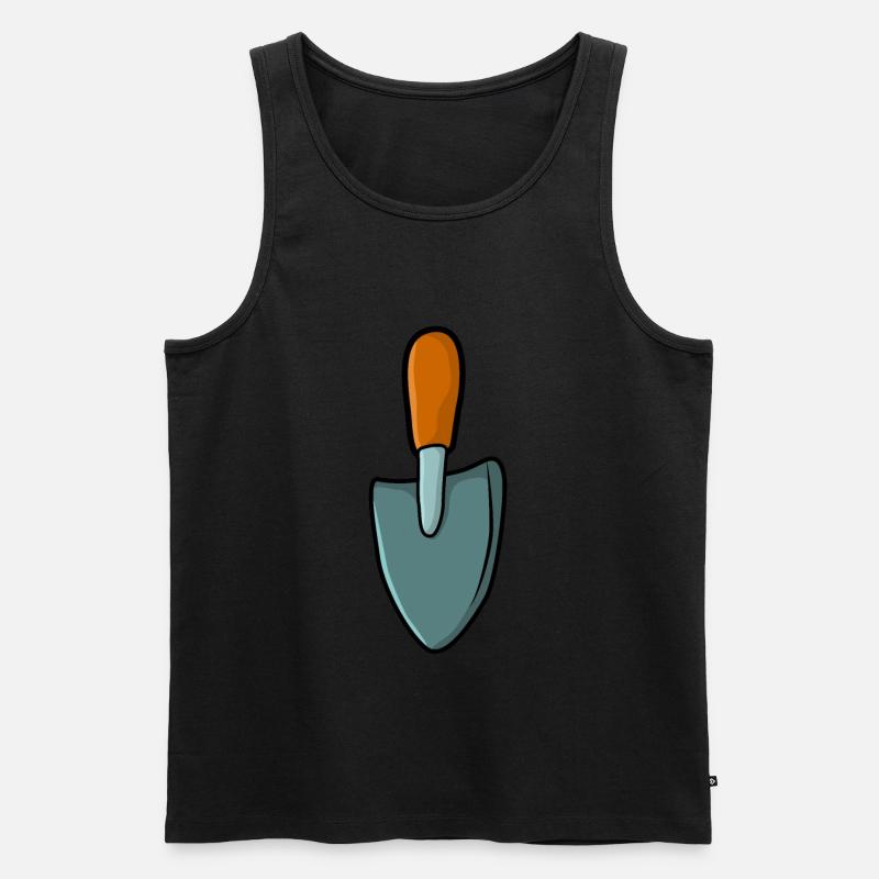 Gärtner Gartenschaufel Garten - Männer Premium Bio Tank Top - Schwarz
